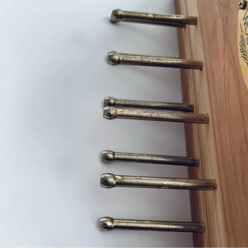WOODLORE Wooden Cedar Tie and Belt Hanger Closet Organizer Brass Hooks and Pegs
